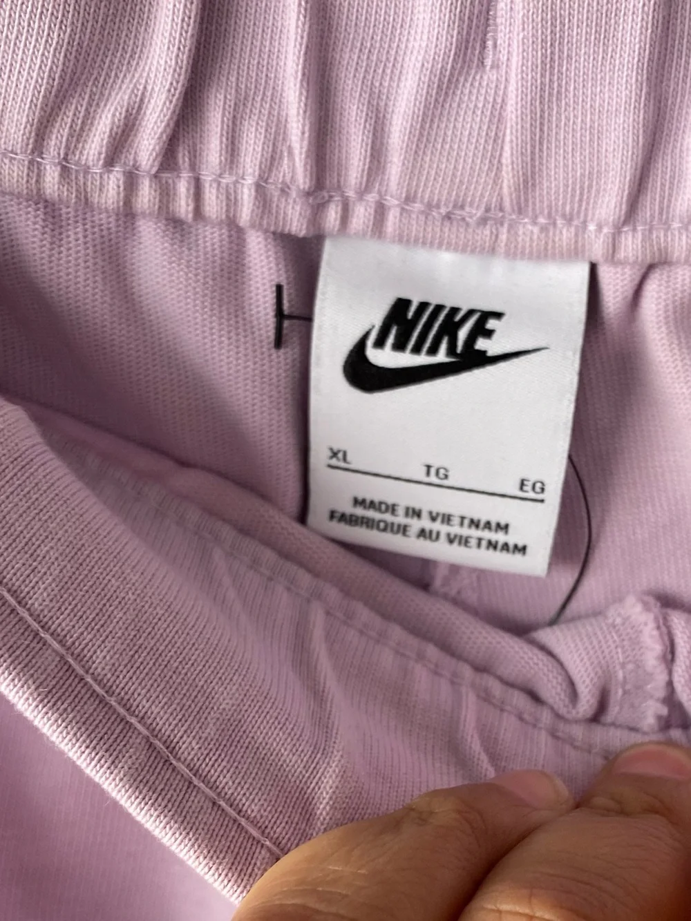 NIKE Lilac Purple Cotton Jersey Easy Jogger Pants XL Pastelcore Lounge